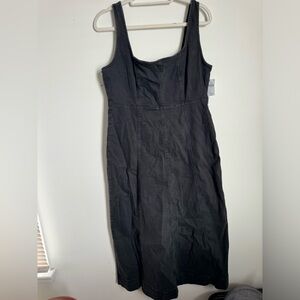 Old Navy Black Midi Dress